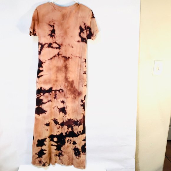 ADIDAS Custom Tie Dye Cotton Dress Long XS Tee - Picture 5 of 8